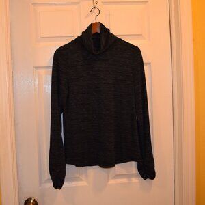 prAna roll neck pullover with cinched sleeves S